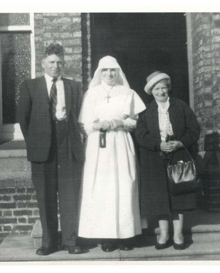 Sister Stan with her parents.
