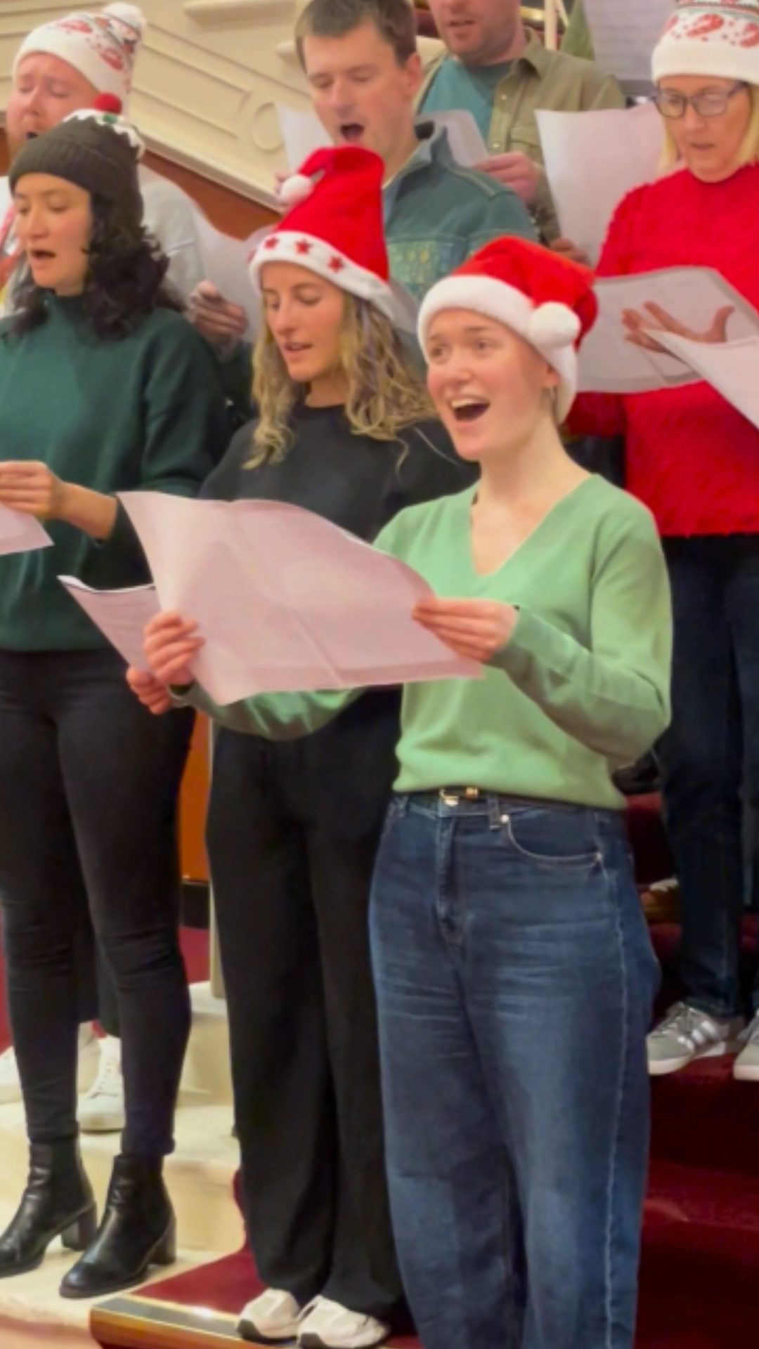 A choir sing at the National Concert Hall
