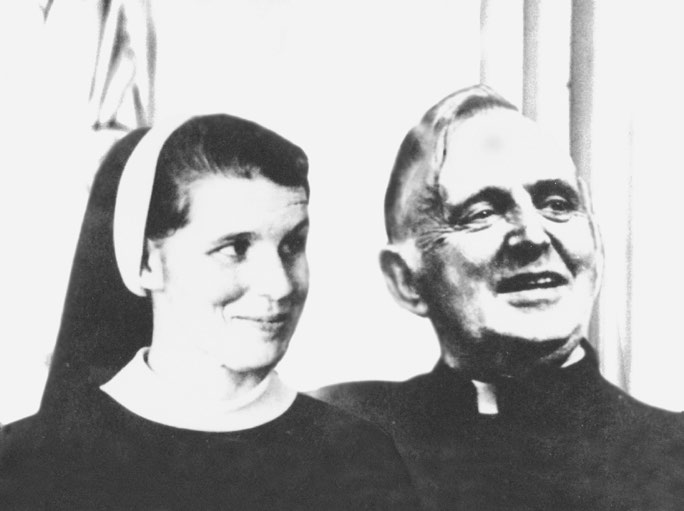 Sister Stan with Bishop Peter Birch